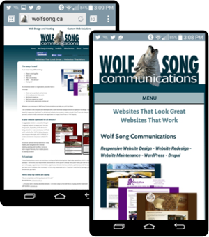 A responsive website is easy to read and navigate on any device